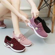 Giày thể thao nữ hoa cúc [Giày thời trang Nữ] Fashion thông hơi mềm êm